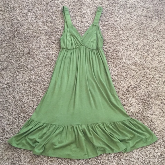 NWOT Anthropologie Ophelia Sage Midi Dress - Picture 2 of 14